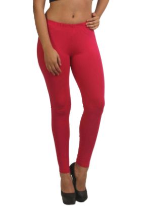 Picture of Frenchtrendz Cotton Spandex Swe Pink Ankle Leggings