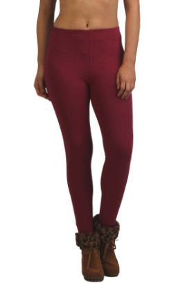 Picture of Frenchtrendz Cotton Spandex Dark Voilet Ankle Leggings
