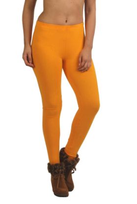 Picture of Frenchtrendz Cotton Spandex Dark Mustard Ankle Leggings