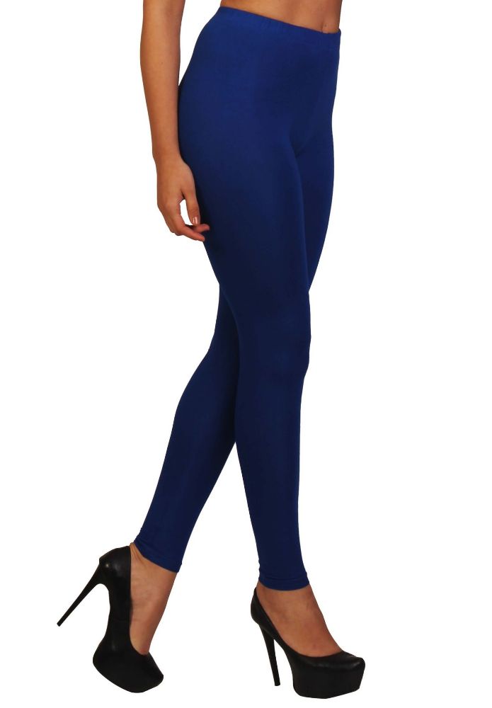 Picture of Frenchtrendz Viscose Spandex Ink Blue Ankle Leggings