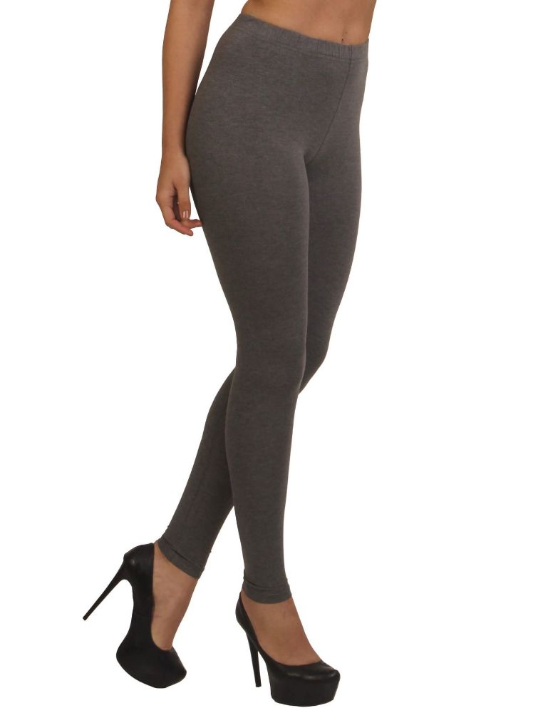 Picture of Frenchtrendz Viscose Spandex  Dark Grey Ankle Leggings