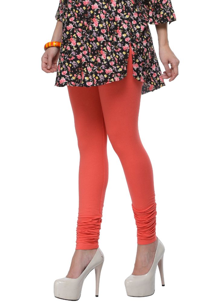 Picture of Frenchtrendz Cotton Spandex Strawberry Churidar Leggings
