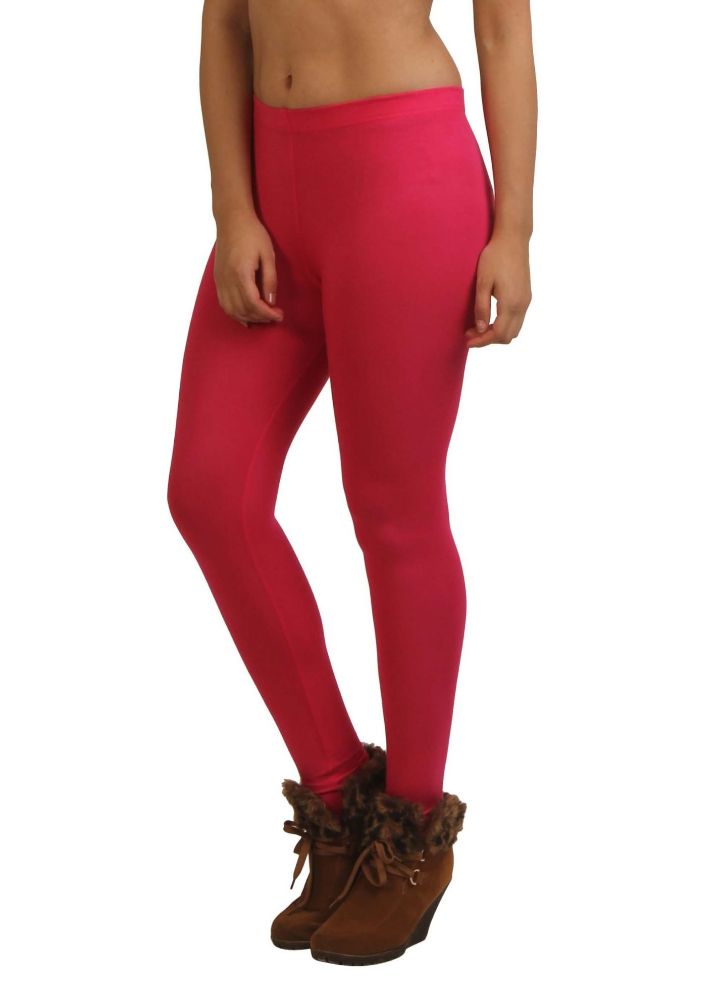 Picture of Frenchtrendz Modal Spandex Swe Pink Ankle Leggings