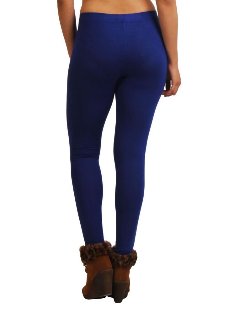 Picture of Frenchtrendz Modal Spandex Ink Blue Ankle Leggings