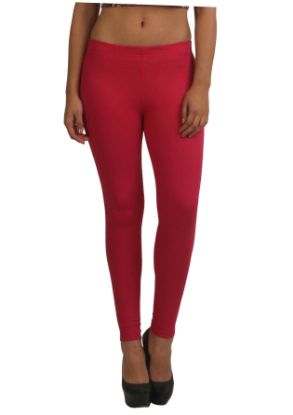 Picture of Frenchtrendz Cotton modal Spandex Swe Pink Jeggings