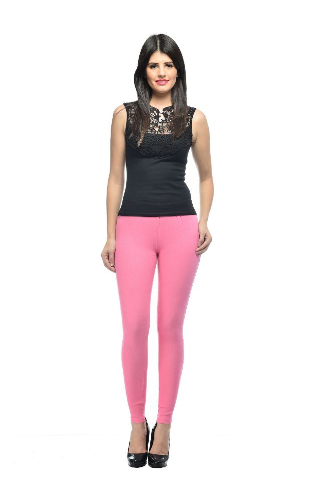 Picture of Frenchtrendz Cotton modal Spandex Pink  Jegging