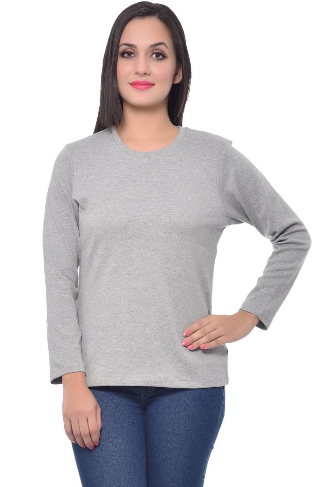 Picture of Frenchtrendz Cotton Interlock Grey T-Shirt