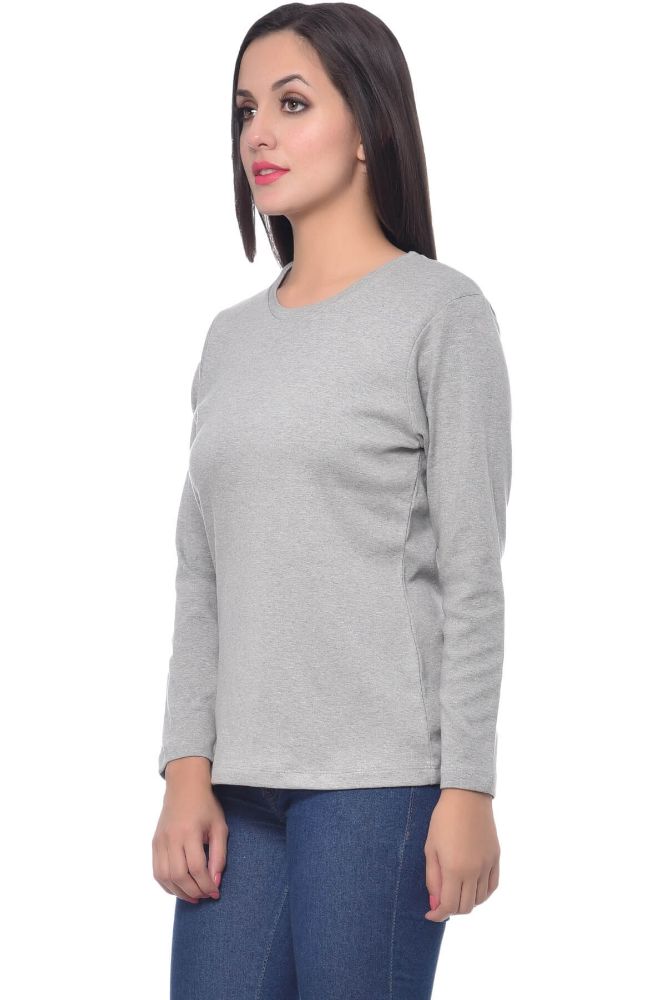 Picture of Frenchtrendz Cotton Interlock Grey T-Shirt