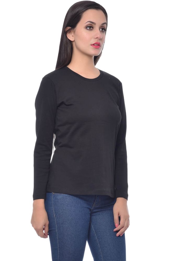 Picture of Frenchtrendz Cotton Interlock Black T-Shirt