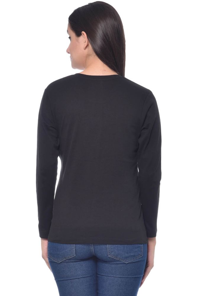 Picture of Frenchtrendz Cotton Interlock Black T-Shirt