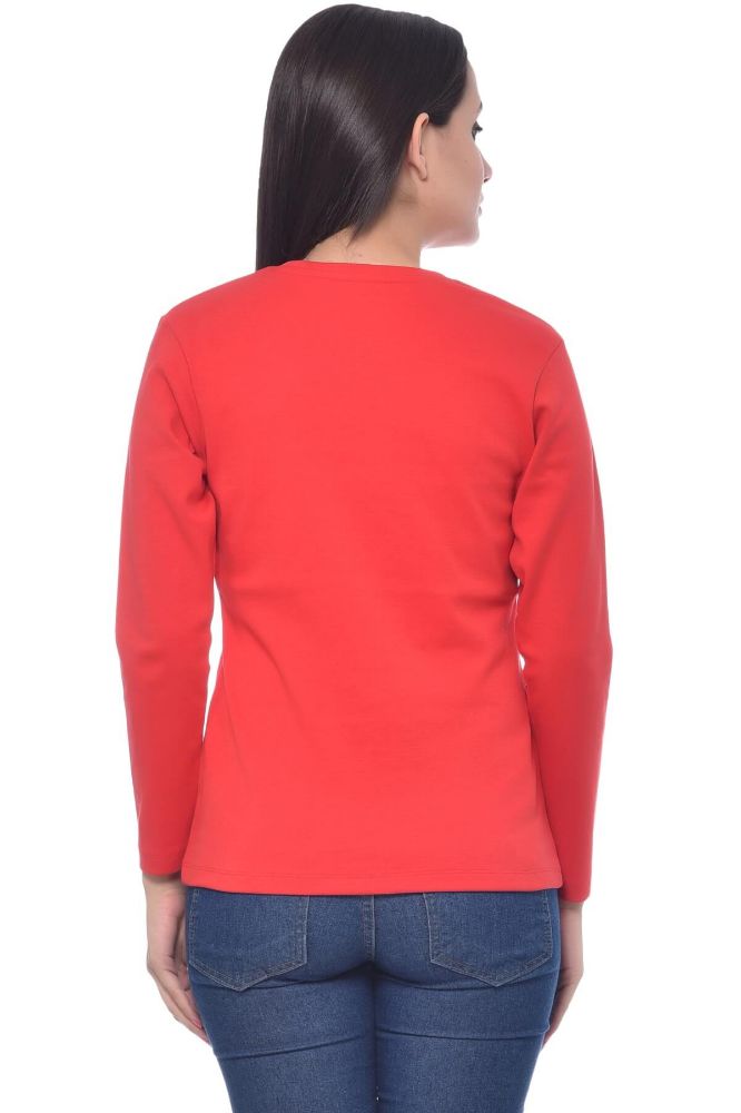 Picture of Frenchtrendz Cotton Interlock Red T-Shirt