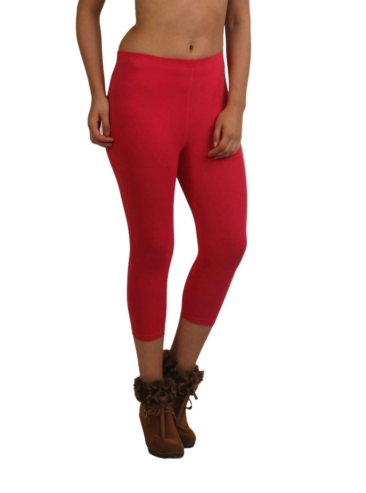 Picture of Frenchtrendz Cotton Spandex Swe Pink Capri