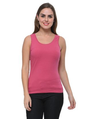Picture of Frenchtrendz Cotton Spandex Levender Medium Length Tank Top