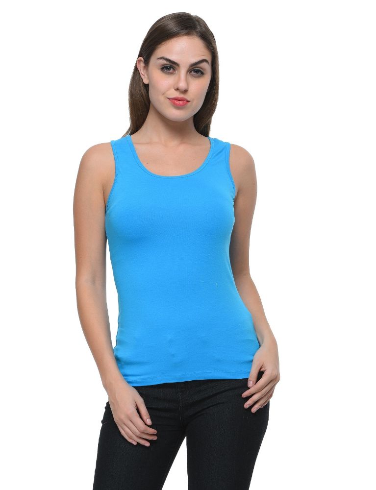 Picture of Frenchtrendz Cotton Spandex Turquish Medium Length Tank Top