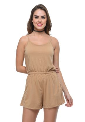 Picture of Frenchtrendz Poly Viscose Beige Romper