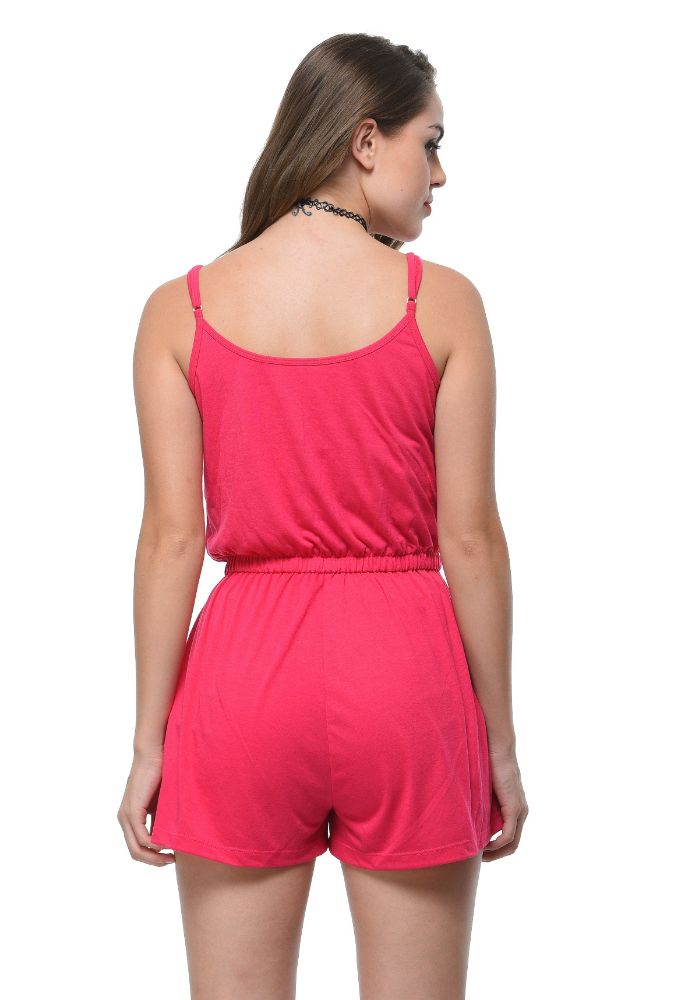 Picture of Frenchtrendz Poly Viscose Swe Pink Romper