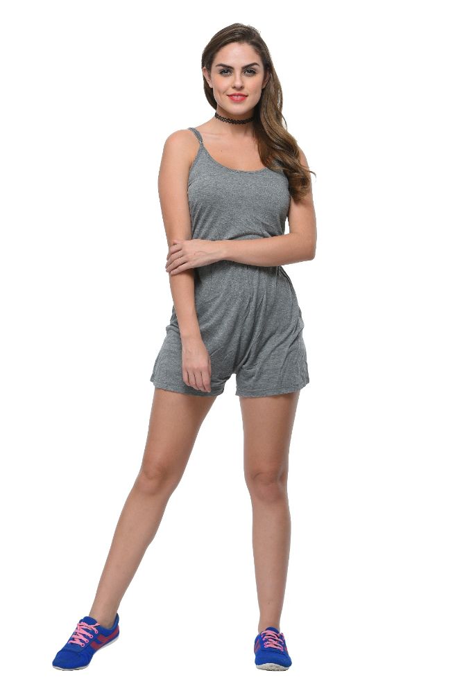 Picture of Frenchtrendz Viscose Grey Romper
