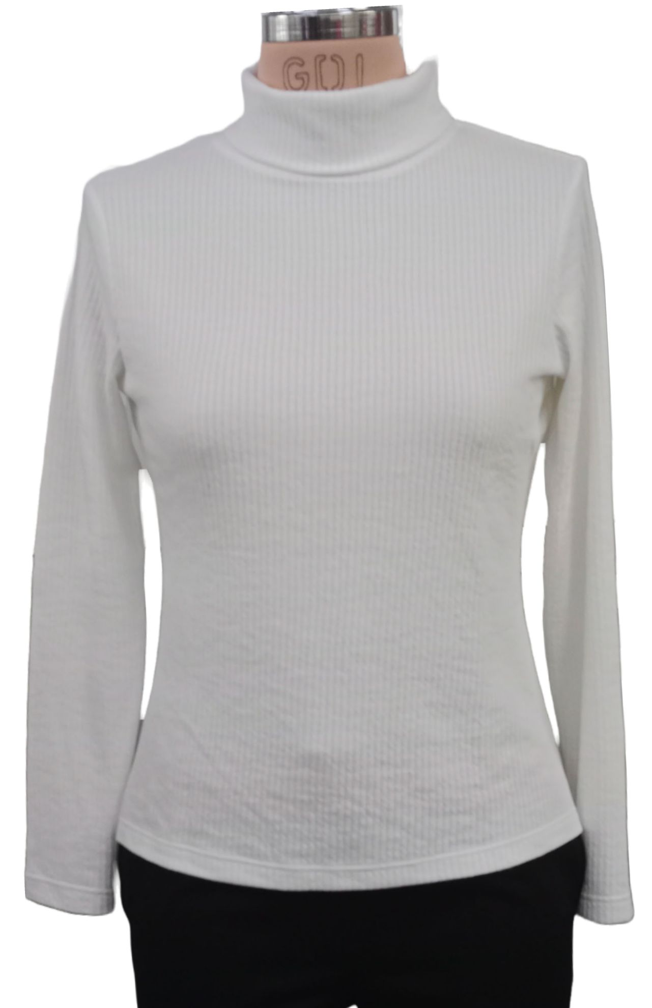 Frenchtrendz | Buy Frenchtrendz winter white high neck t-shirt Online