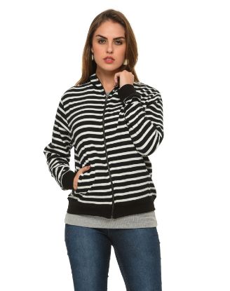Picture of Frenchtrendz Cotton Black White Fullsleeve Jacket