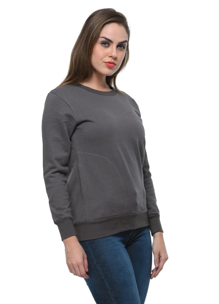 Picture of Frenchtrendz Fleece Grey Sweatshirt