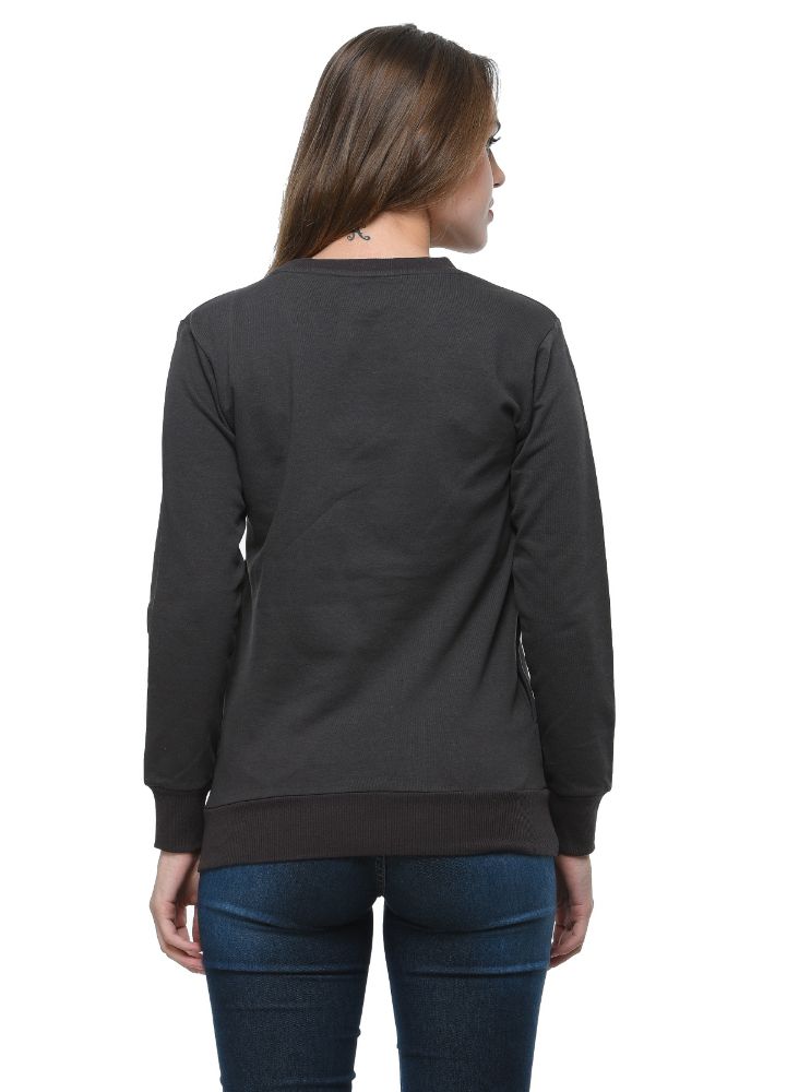 Picture of Frenchtrendz Fleece  Dark Grey Sweatshirt