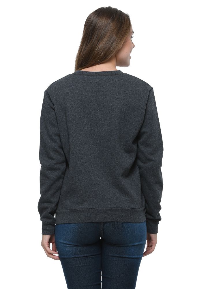 Picture of Frenchtrendz Cotton Fleece Charcoal Sweatshirt