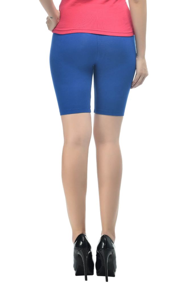 Picture of Frenchtrendz Viscose Spandex Ink Blue Shorts