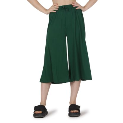Picture of Frenchtrendz Poly Viscose Dark Green Short Palazzo