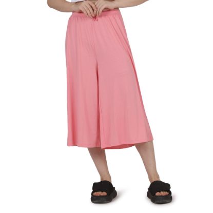 Picture of Frenchtrendz Poly Viscose Light Pink Short Palazzo