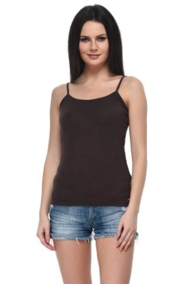 Picture of Frenchtrendz Modal Spandex Chocolate Medium Length Camisole