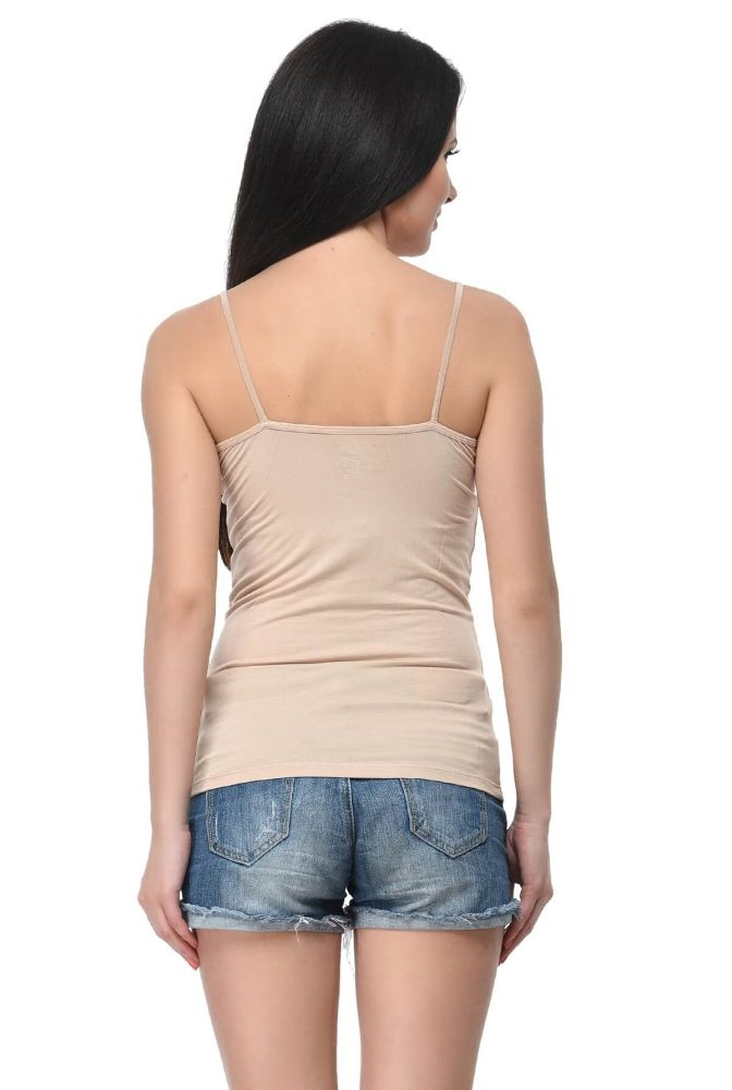 Picture of Frenchtrendz Modal Spandex Beige Medium Length Camisole