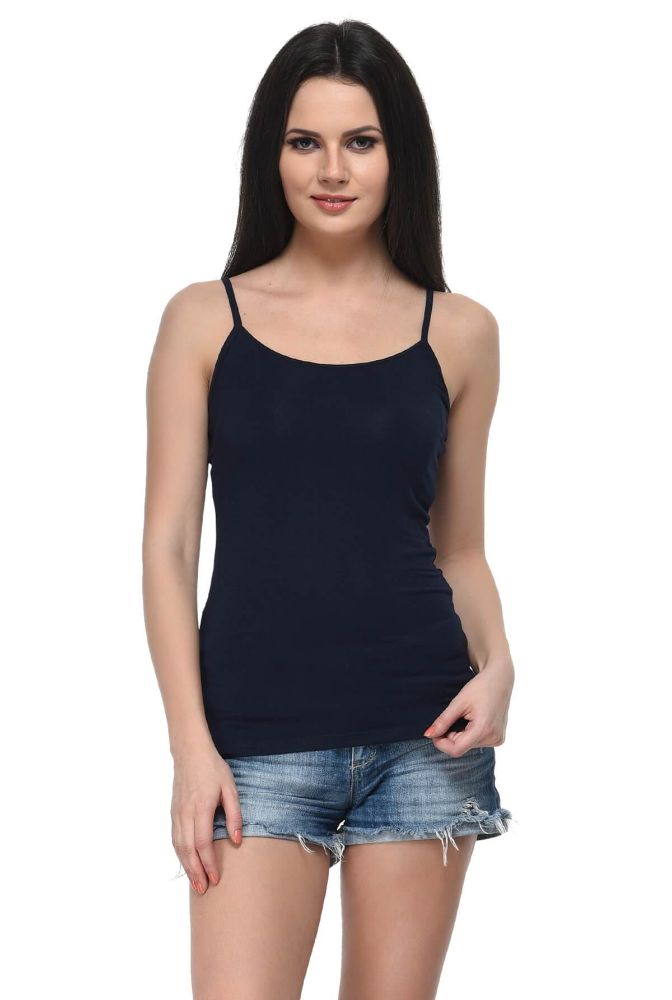 Picture of Frenchtrendz Modal Spandex Navy Medium Length Camisole