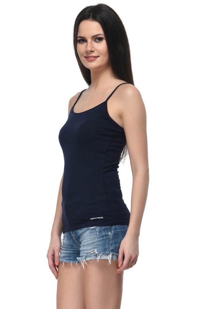 Picture of Frenchtrendz Modal Spandex Navy Medium Length Camisole