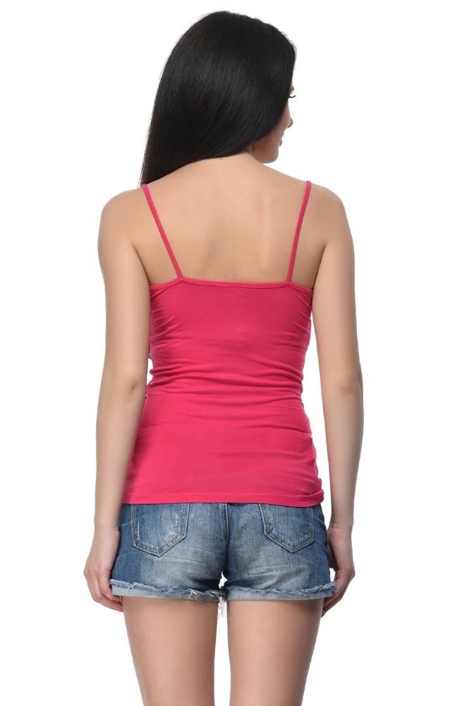 Picture of Frenchtrendz Modal Spandex Pink Medium Length Camisole