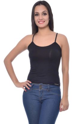 Picture of Frenchtrendz Modal Spandex Black Short Length Camisole