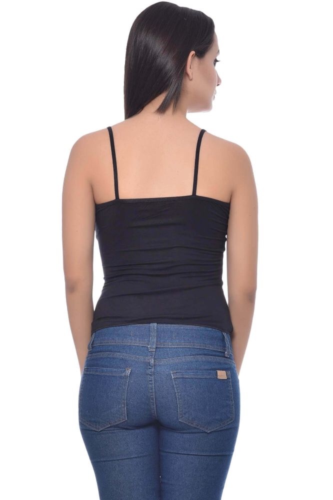Picture of Frenchtrendz Modal Spandex Black Short Length Camisole