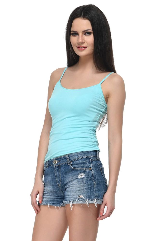 Picture of Frenchtrendz Modal Spandex Aqua Short Length Camisole
