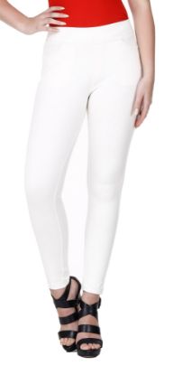 Picture of Frenchtrendz Cotton Poly Spandex  White Jeggings
