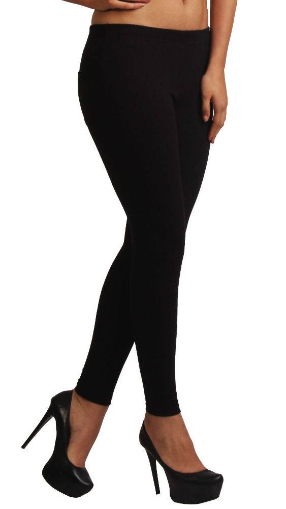 Picture of Frenchtrendz Cotton Modal Spandex Charcoal With Back Pocket Jeggings