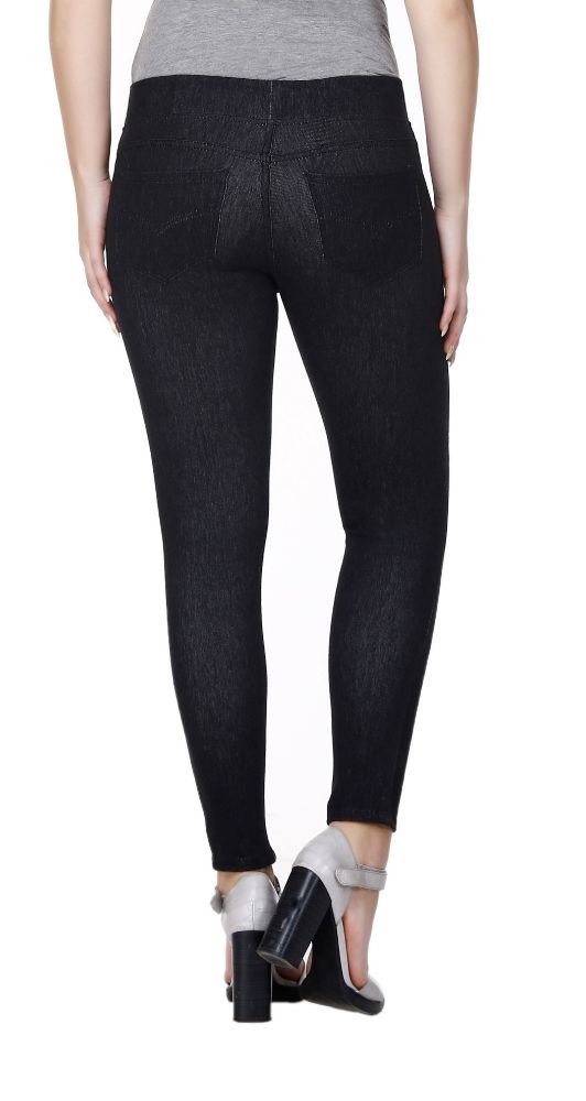 Picture of Frenchtrendz cotton viscose Spandex Black Jeggings