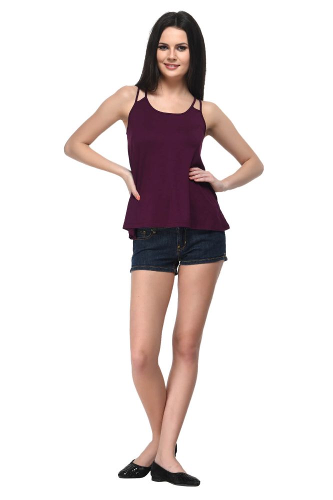 Picture of Frenchtrendz Viscose Wine Double String Top