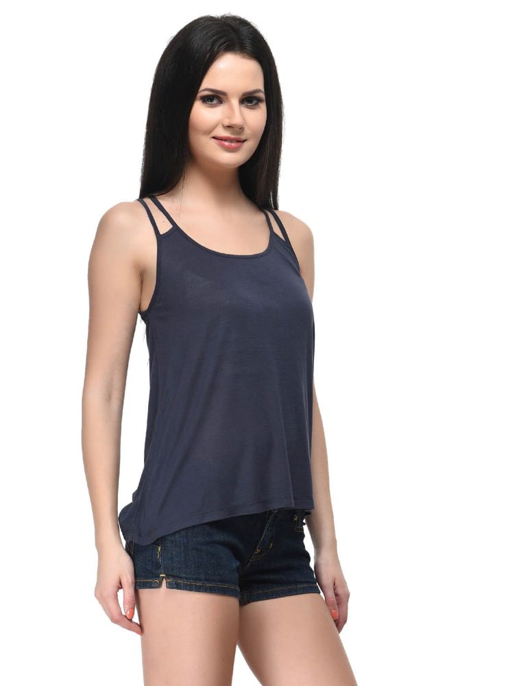 Picture of Frenchtrendz Viscose Slate Double String Top