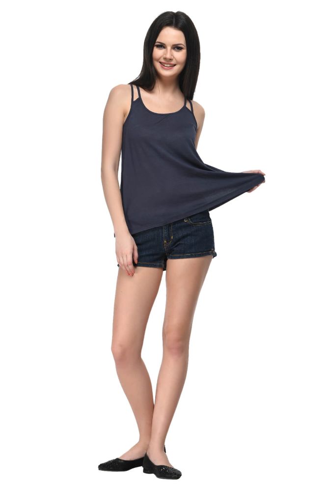 Picture of Frenchtrendz Viscose Slate Double String Top