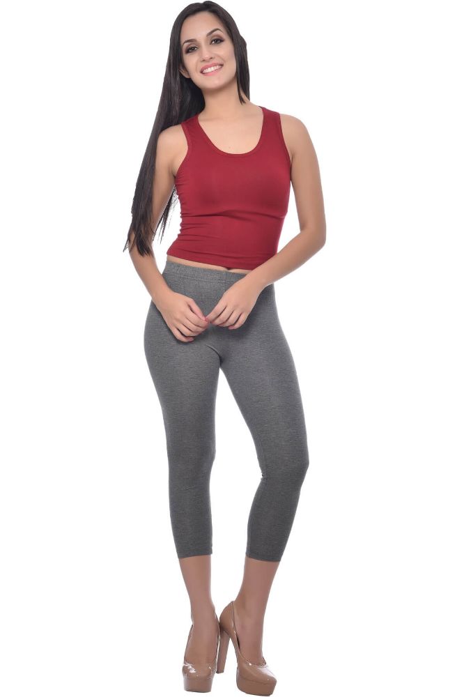 Picture of Frenchtrendz Viscose Spandex Maroon Crop Top