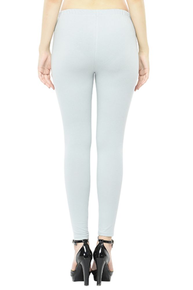 Picture of Frenchtrendz Cotton Spandex Light Slate Ankle Leggings