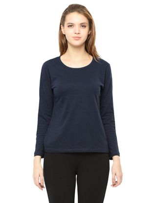 Picture of Frenchtrendz 100% Cotton Navy T-Shirt