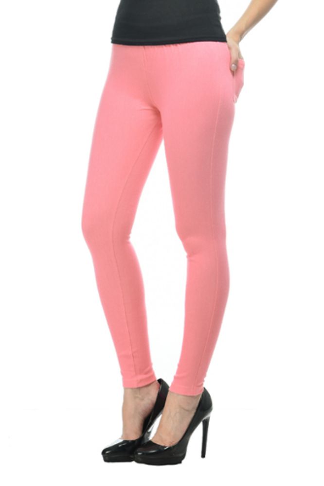 Picture of Frenchtrendz Cotton modal Spandex coral Jeggings