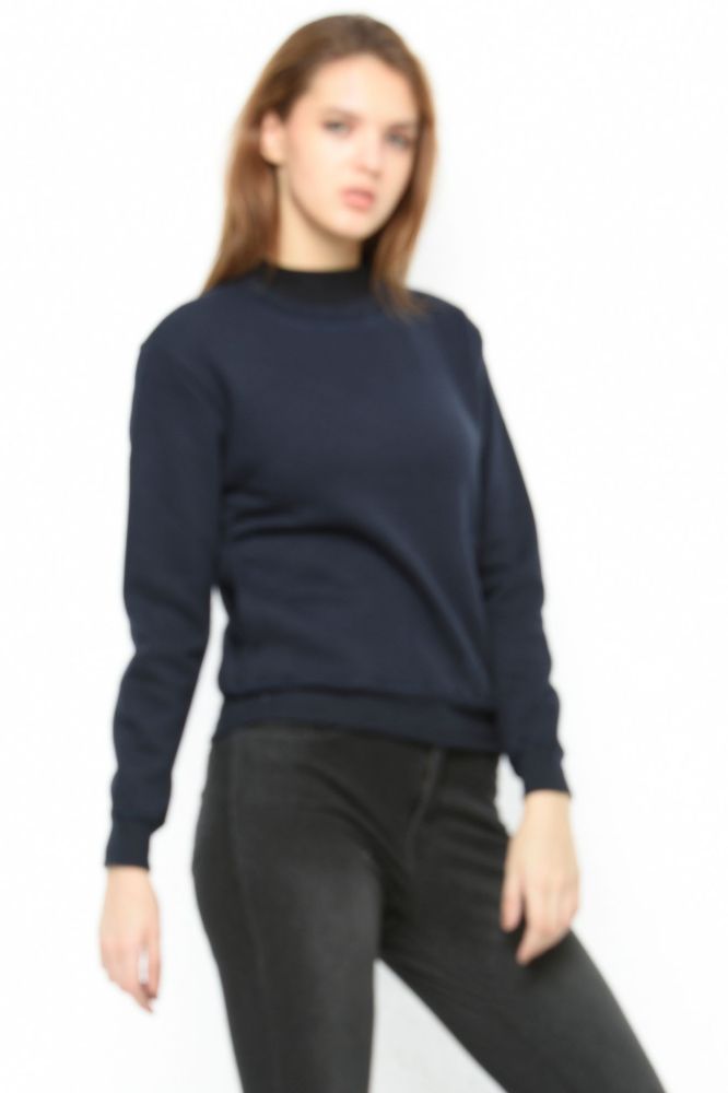 Picture of Frenchtrendz Cotton Fleece Navy Sweatshirt