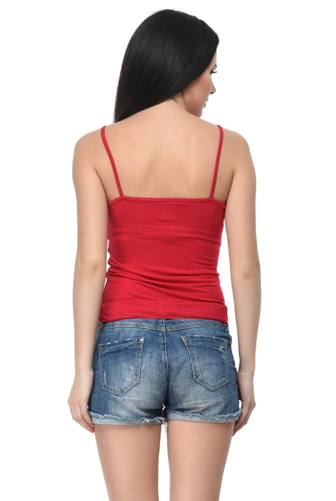 Picture of Frenchtrendz Modal Spandex Red Short Length Camisole