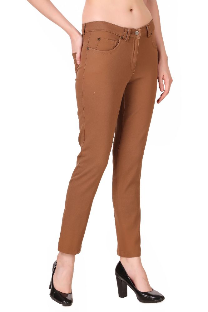 Picture of Frenchtrendz Women's khaki Pant